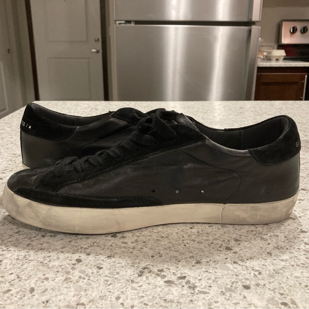 Golden Goose Black Leather Men's Sneakers - Picture 6 of 11